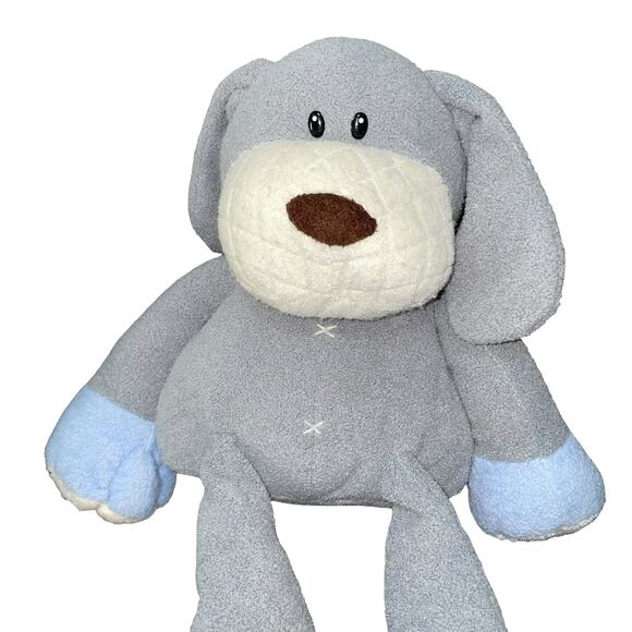 Toys R Us Elephant Plush Geoffrey Stuffed Animal Safari Nursery Shower Blue 15" - Picture 3 of 11
